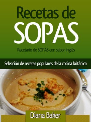 cover image of Recetario de SOPAS con sabor inglés